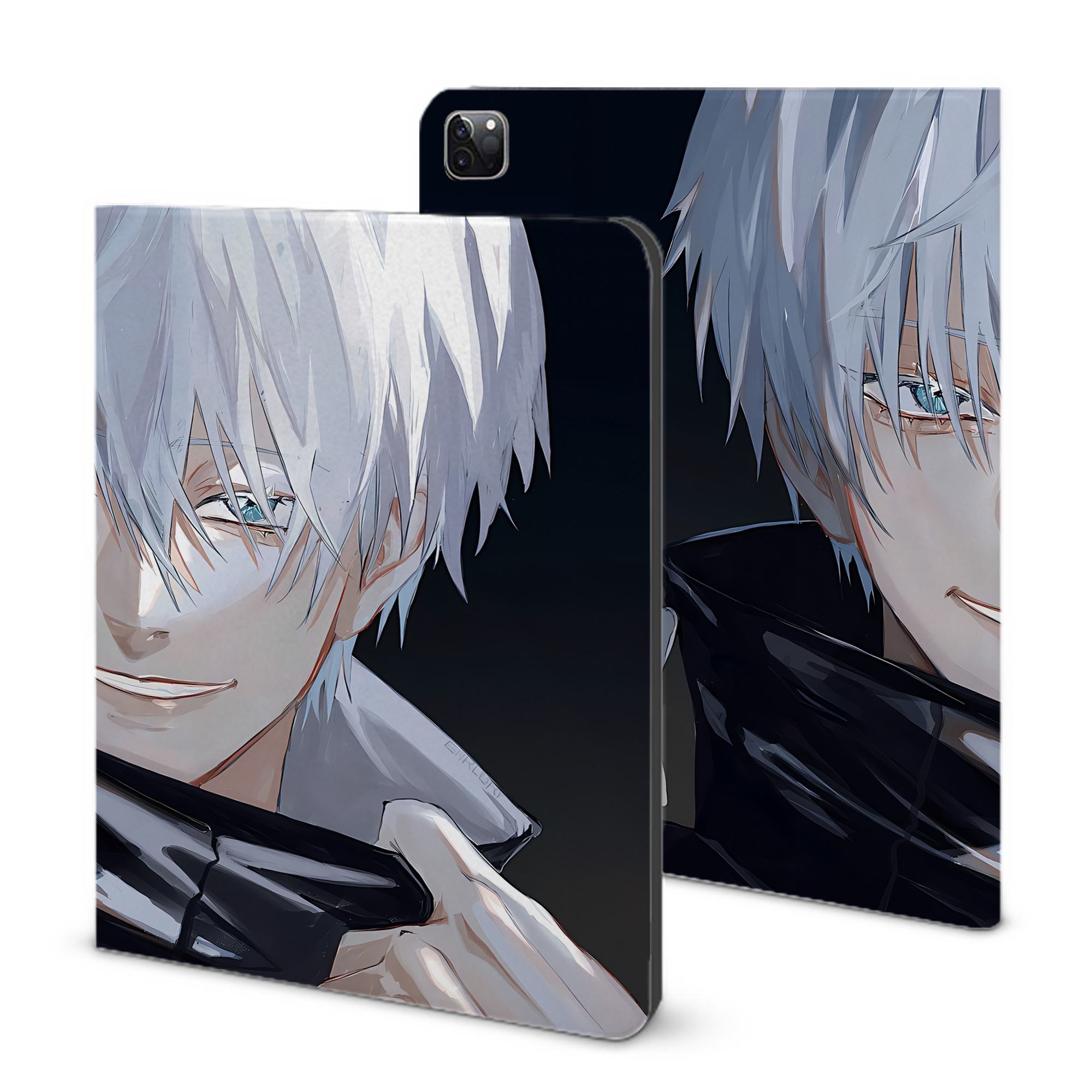 （画像用） 呪術廻戦 Jujutsu Kaisen IPad ケース ブック型 PUレザー TPU 耐衝撃 軽量 薄型 ペン収納なし 全面保護 IPad 各モデル対応